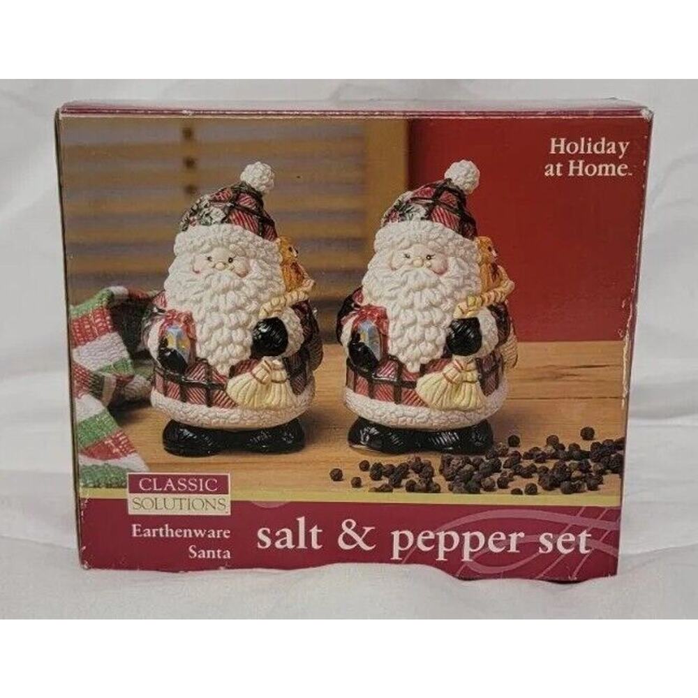 Christmas Santa Salt and‎ Pepper Shakers Classic Solutions Jay Import 4" - Picture 15 of 16